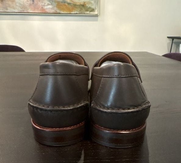 Polo Ralph Lauren Men's Alston Brown Leather & Plaid Penny Loafers NEW Size 12 7