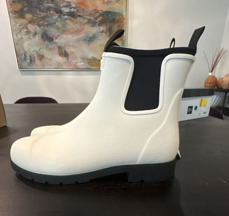 Quince Chelsea Rain Boot in Cream White Womens 10 mens 9 eur 41 NEW 4