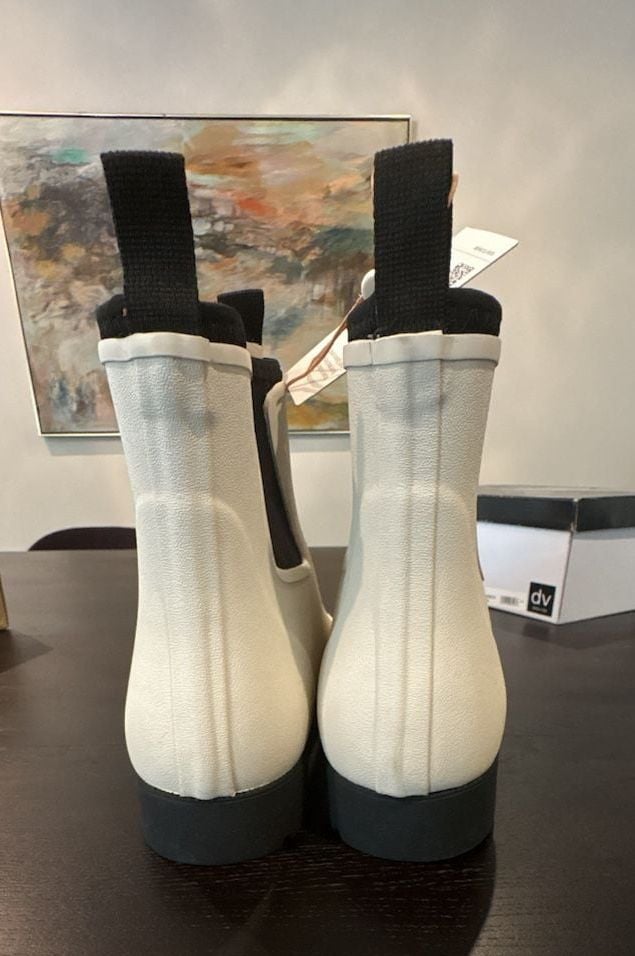 Quince Chelsea Rain Boot in Cream White Womens 10 mens 9 eur 41 NEW 6