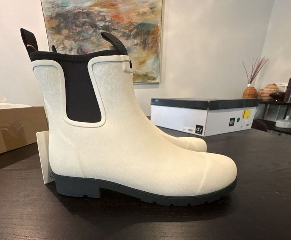 Quince Chelsea Rain Boot in Cream White Womens 10 mens 9 eur 41 NEW 2
