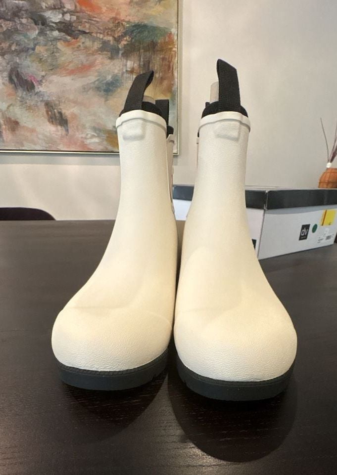 Quince Chelsea Rain Boot in Cream White Womens 10 mens 9 eur 41 NEW 7
