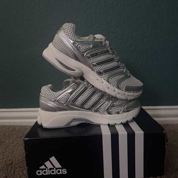 Adidas Adistar Control 5 Sneakers White Silver Metallic