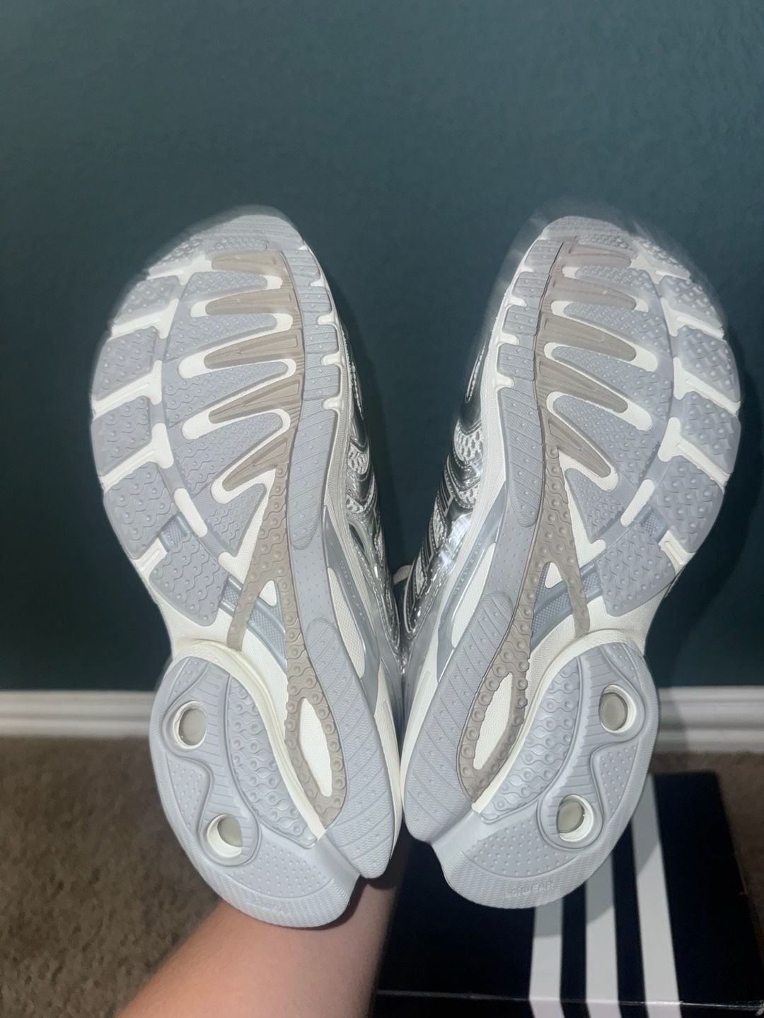 Adidas Adistar Control 5 Sneakers White Silver Metallic 7