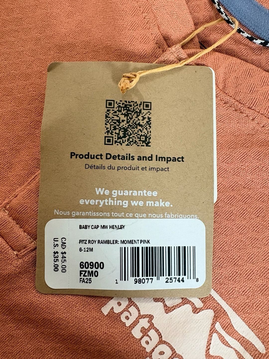 Patagonia Baby Capilene Midweight Henley and Bottoms Set 4