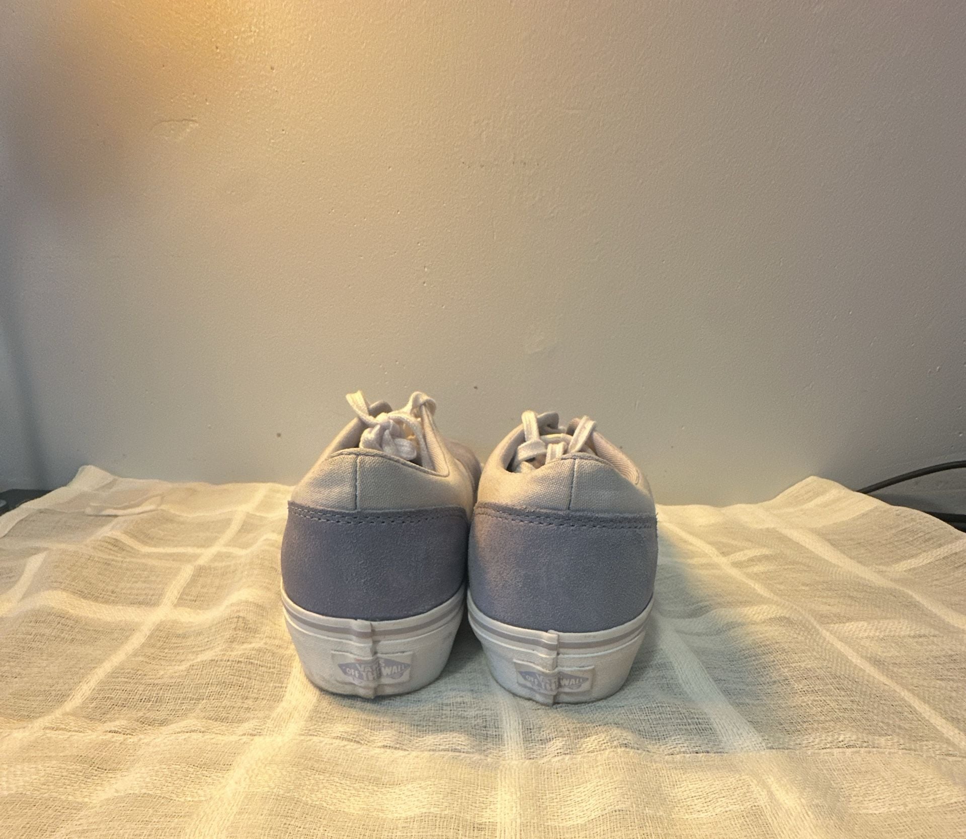 Vans Doheny Platform Sneaker Light Blue/Grey Suede Canvas 5