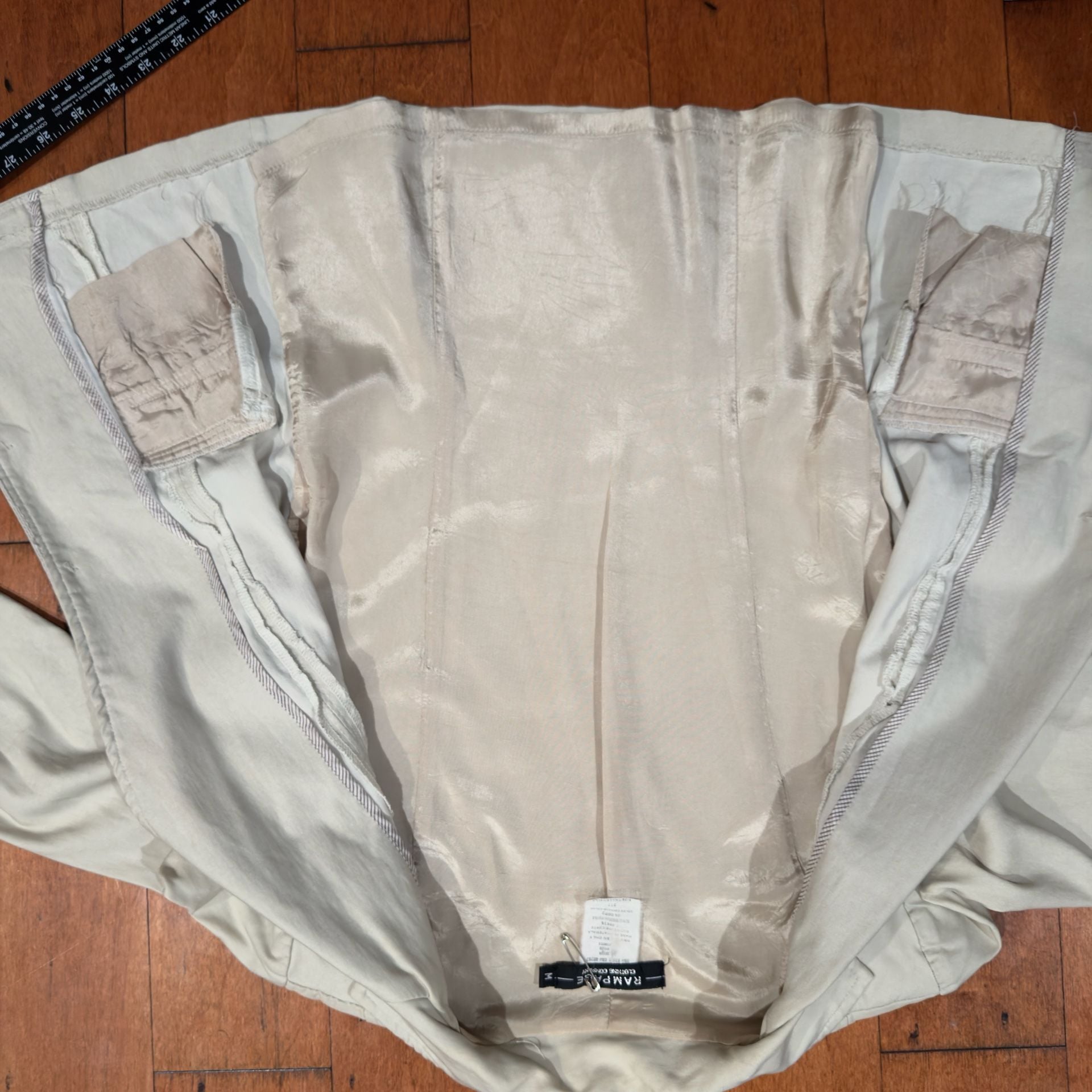 Rampage Clothing Co. Cream Beige Blazer Jacket Women's Medium 6