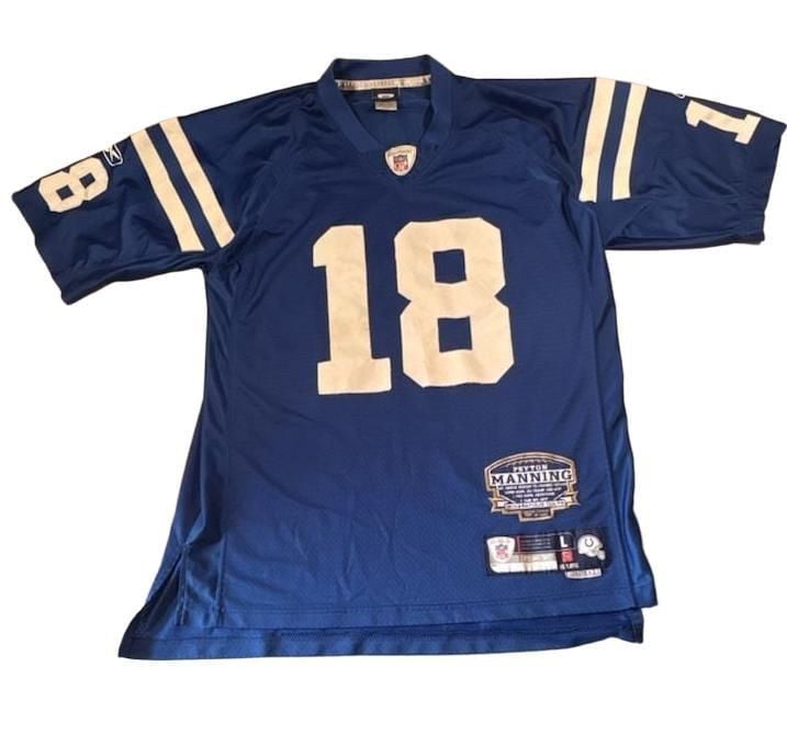 2007 Vintage Reebok Indianapolis Colts Peyton Manning #18 Limited Edition Commemorative NFL Jersey 8