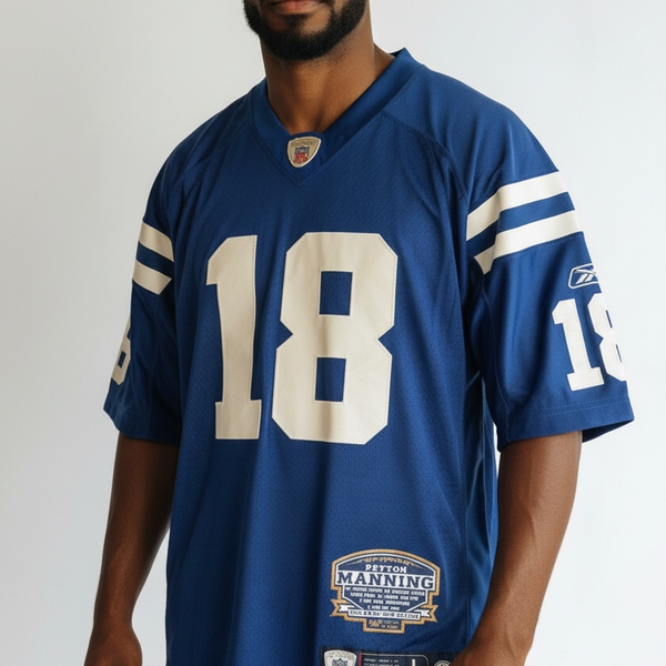 2007 Vintage Reebok Indianapolis Colts Peyton Manning #18 Limited Edition Commemorative NFL Jersey