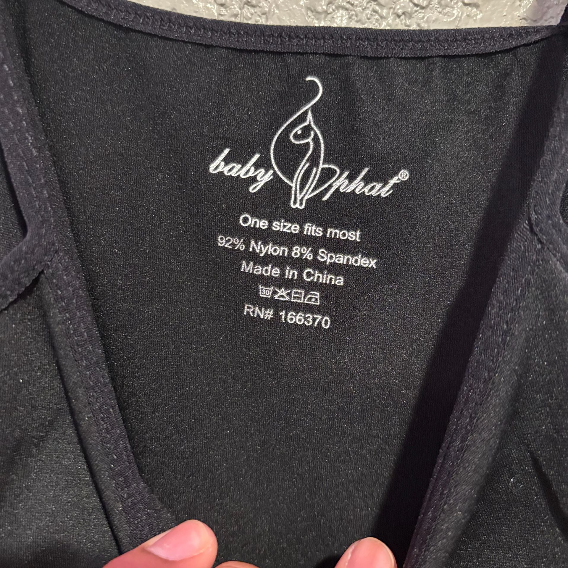 Baby Phat Black Sparkly Rhinestone Cat Logo Cami Tank Top One Size BP-9011 5