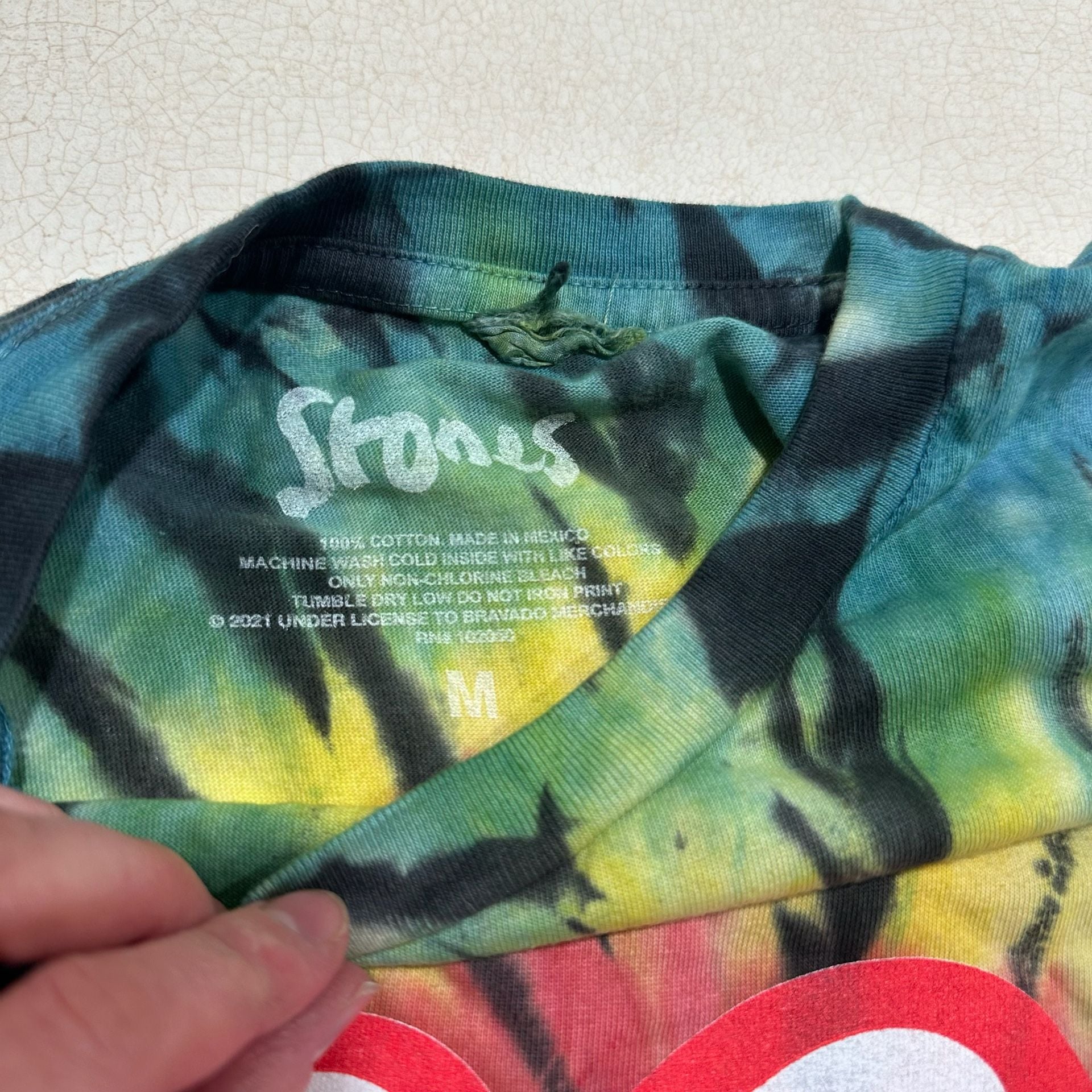 The Rolling Stones No Filter Tour 2021 Tie Dye T-Shirt Official Tour Merch M 3