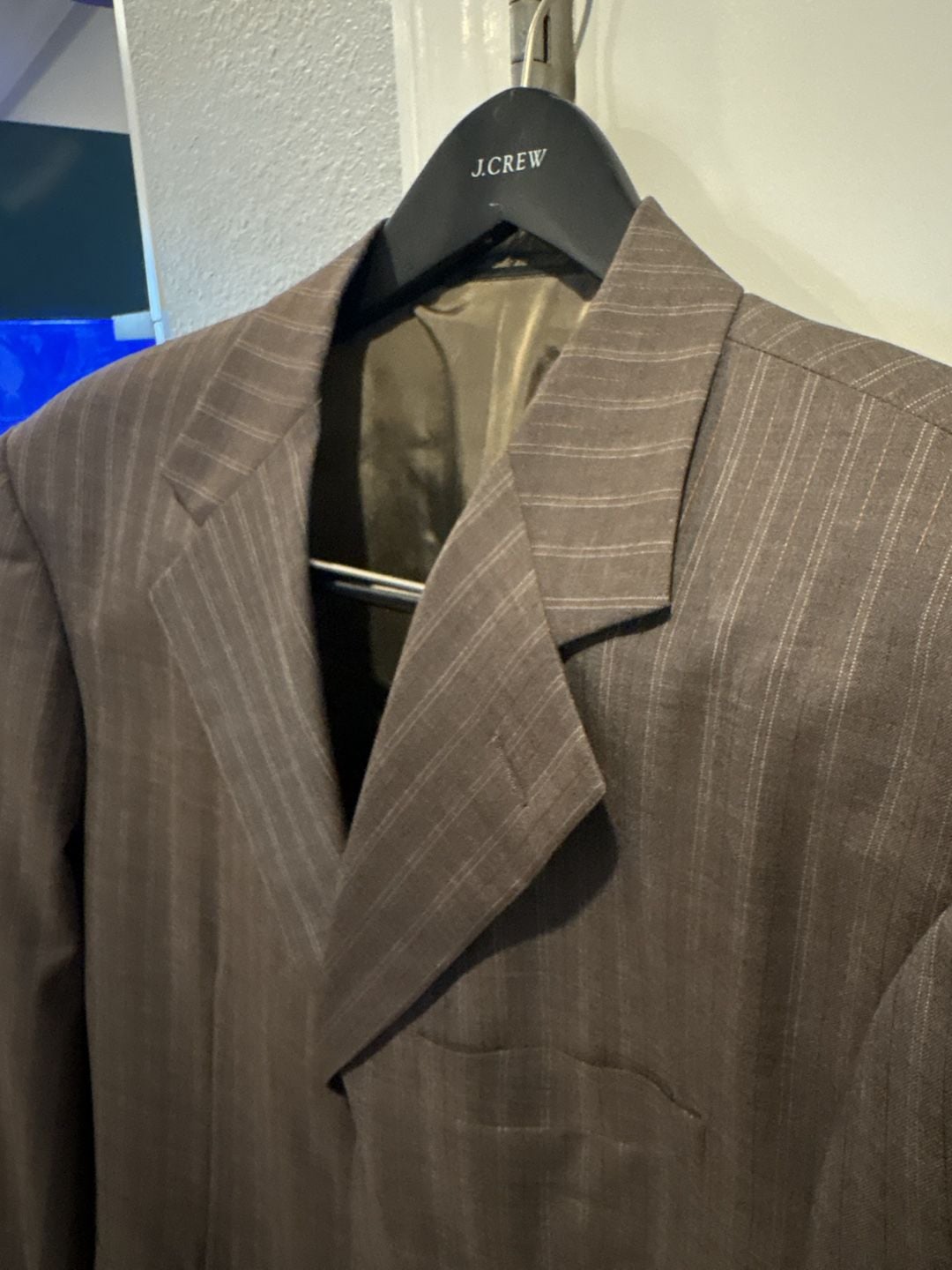 Pal Zileri Ermenegildo Zegna Superfine Brown Pinstripe Suit 44R Pants 35x29” 9