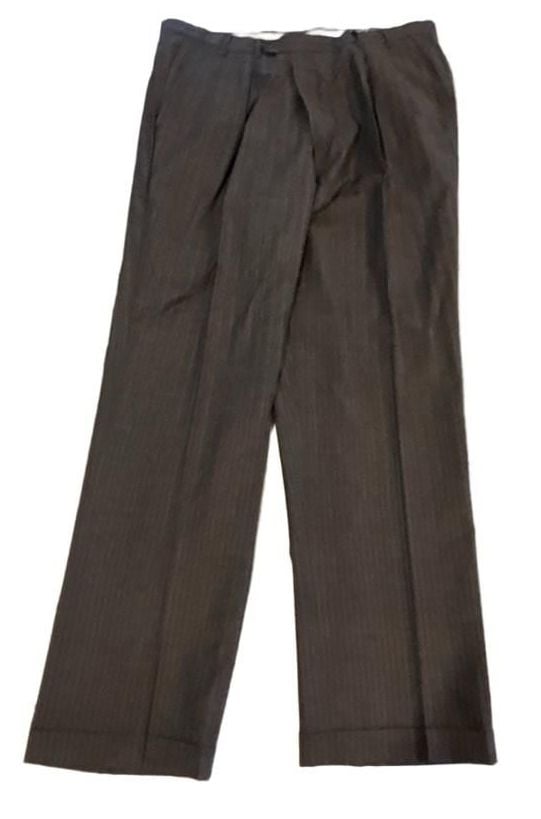 Pal Zileri Ermenegildo Zegna Superfine Brown Pinstripe Suit 44R Pants 35x29” 6