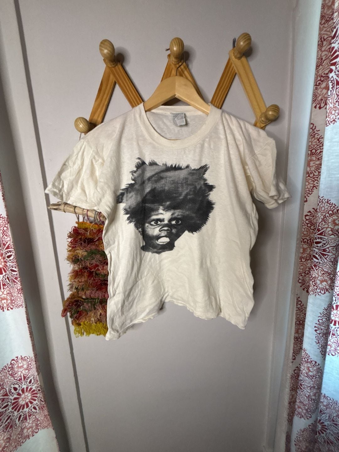 Vintage 90s The Little Rascals Buckwheat Afro Graphic T-Shirt White 2