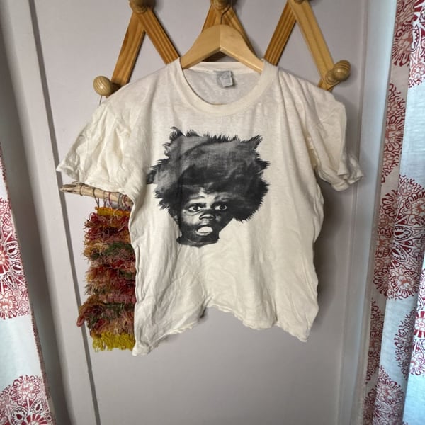 Vintage 90s The Little Rascals Buckwheat Afro Graphic T-Shirt White