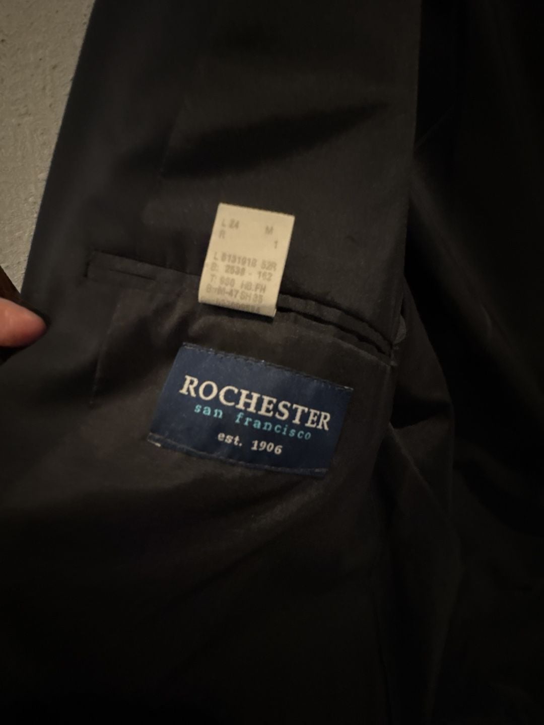 Lauren Ralph Lauren Rochester San Francisco Black Wool Suit Jacket Blazer 52R 2