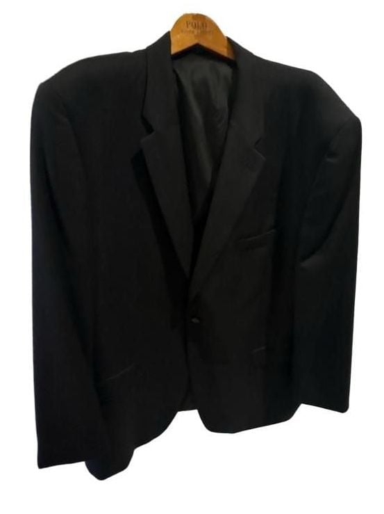 Lauren Ralph Lauren Rochester San Francisco Black Wool Suit Jacket Blazer 52R 4