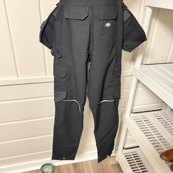 Dickies Modular Utility Bib Work Vest and Pants Set Black