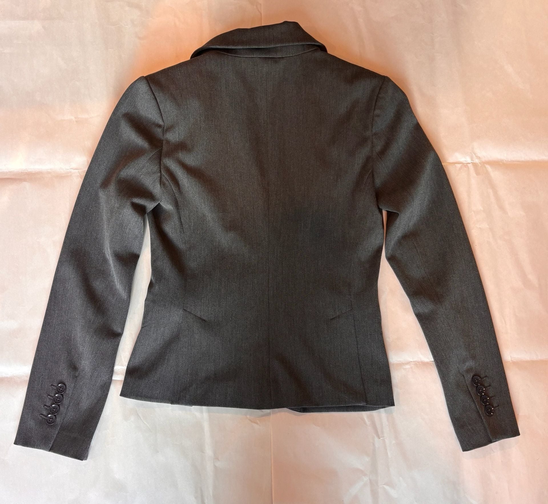 Express Gray Single Button Blazer Jacket Size 2 3