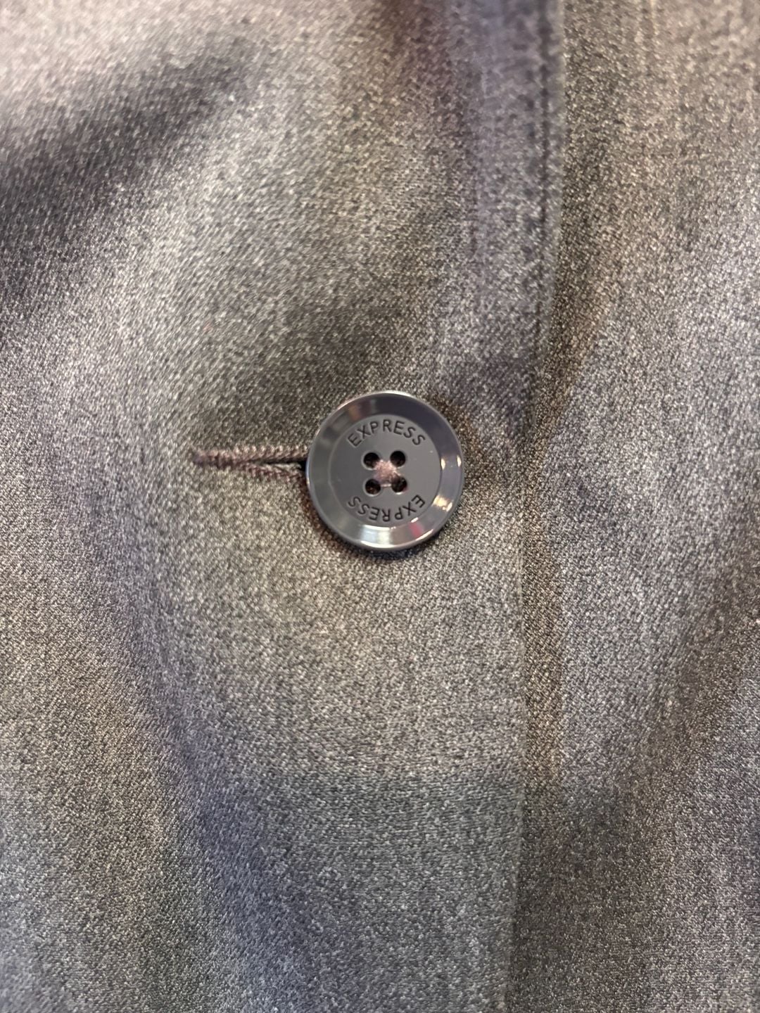 Express Gray Single Button Blazer Jacket Size 2 5