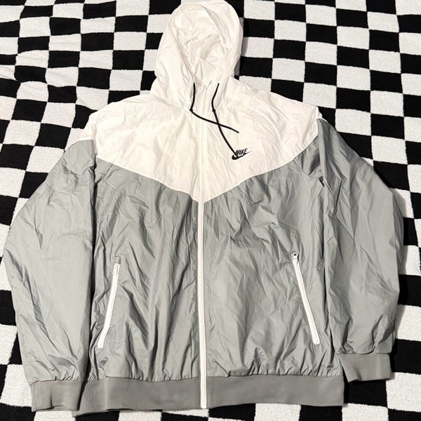 Nike Sportswear Windrunner Hooded Jacket Gray White XL