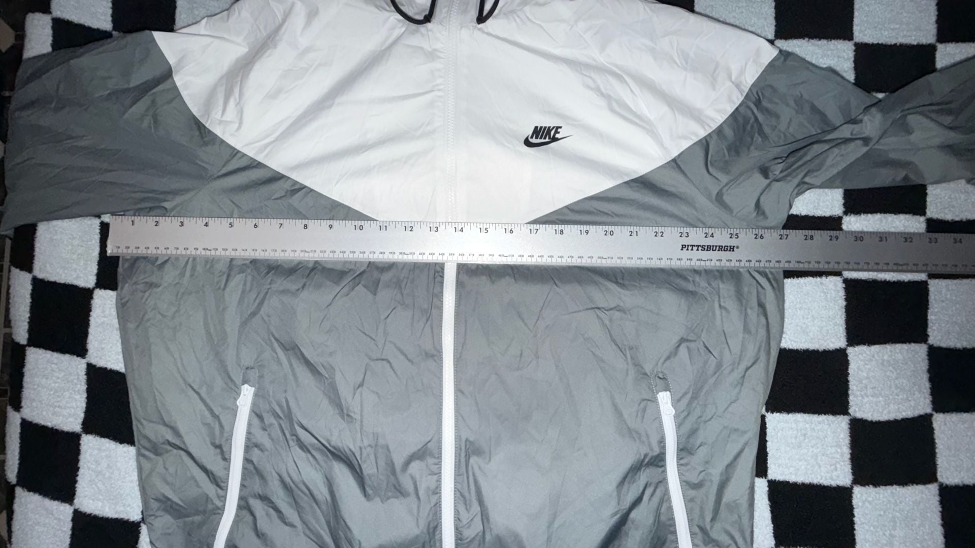 Nike Sportswear Windrunner Hooded Jacket Gray White XL 7