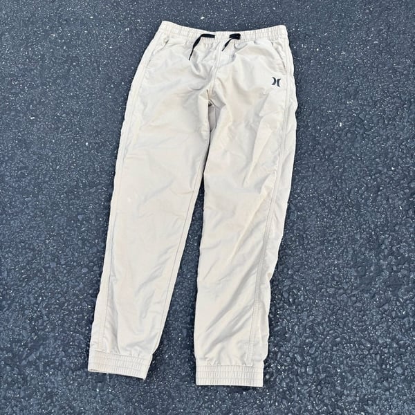 Hurley Boys H2O-Dri Stretch Twill Jogger Pants Beige Size L 12-13Y