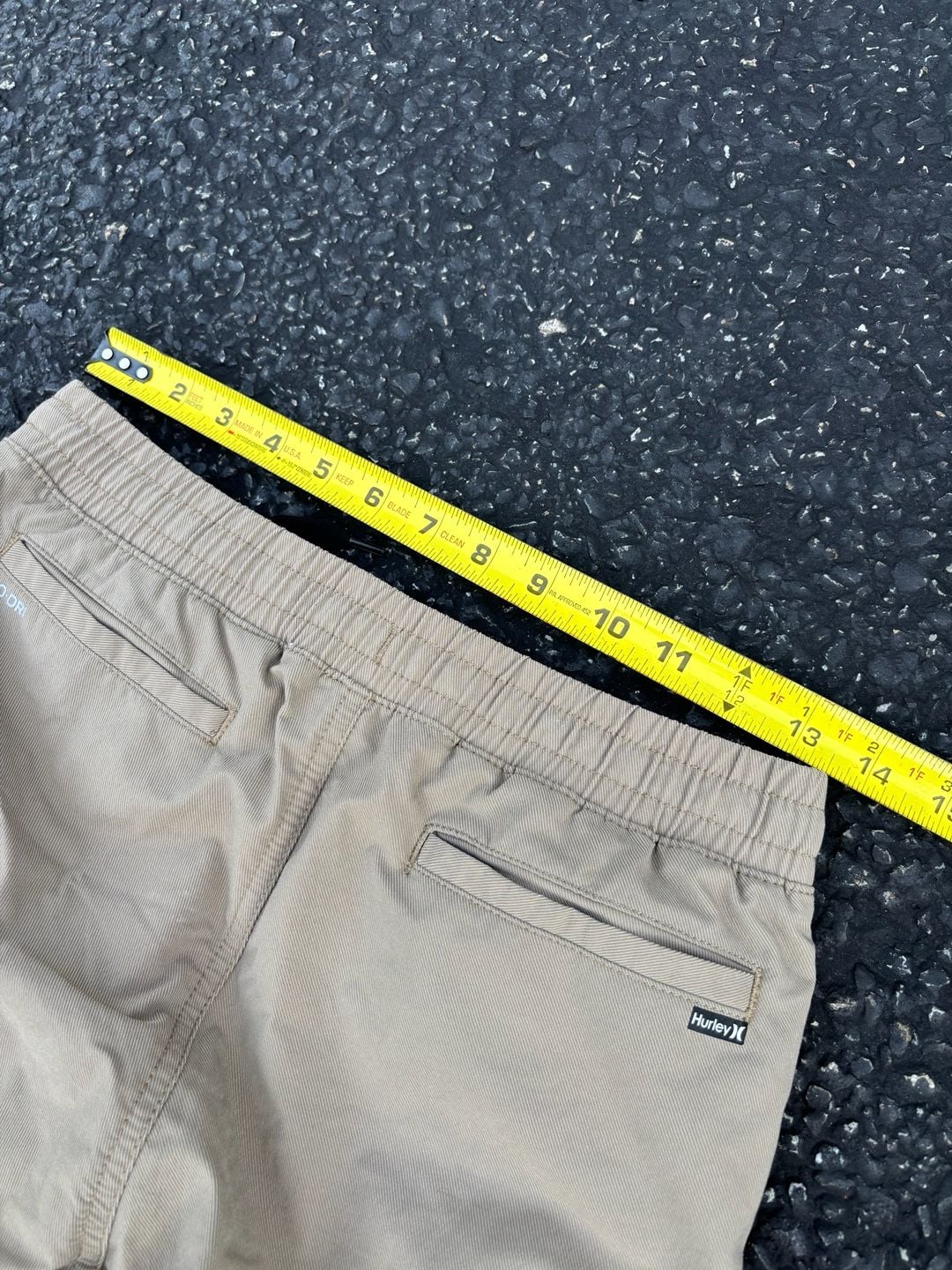 Hurley Boys H2O-Dri Stretch Twill Jogger Pants Beige Size L 12-13Y 8