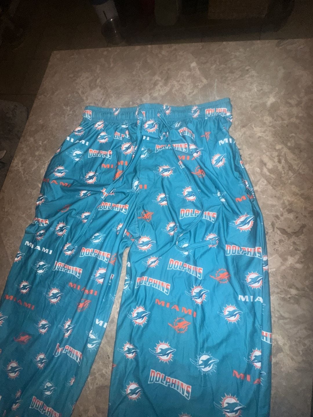 NFL Team Apparel Miami Dolphins Allover Print Sleep Lounge Pants Medium 3