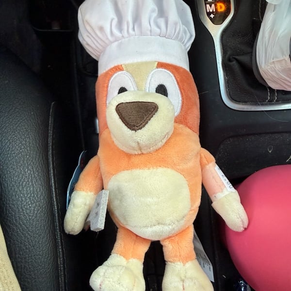 Bluey & Friends Chef Bingo 8-Inch Plush Toy with Hat and Spatula