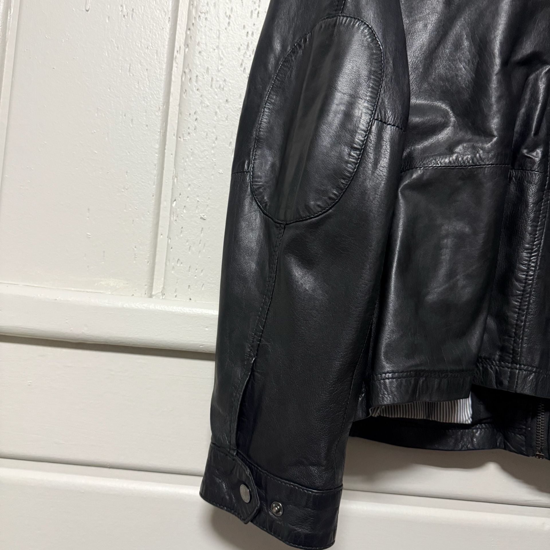 Bod & Christensen Men's Black Leather Jacket 5
