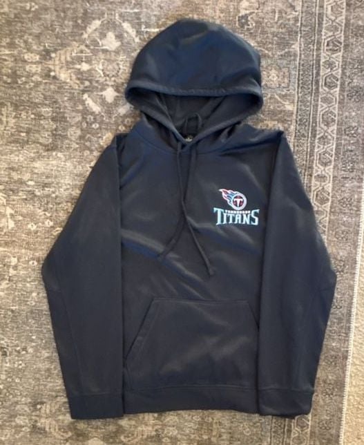 Dunbrooke Tennessee Titans Navy Blue Pullover Hoodie Sweatshirt Size Medium 2