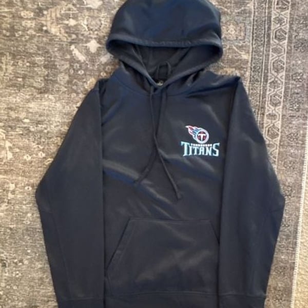 Dunbrooke Tennessee Titans Navy Blue Pullover Hoodie Sweatshirt Size Medium