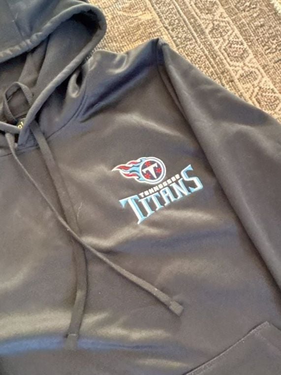 Dunbrooke Tennessee Titans Navy Blue Pullover Hoodie Sweatshirt Size Medium 3