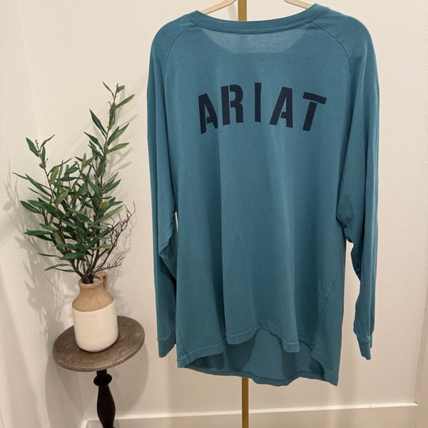 Ariat Men's Rebar Cotton Strong Long Sleeve T-Shirt Size 2XL