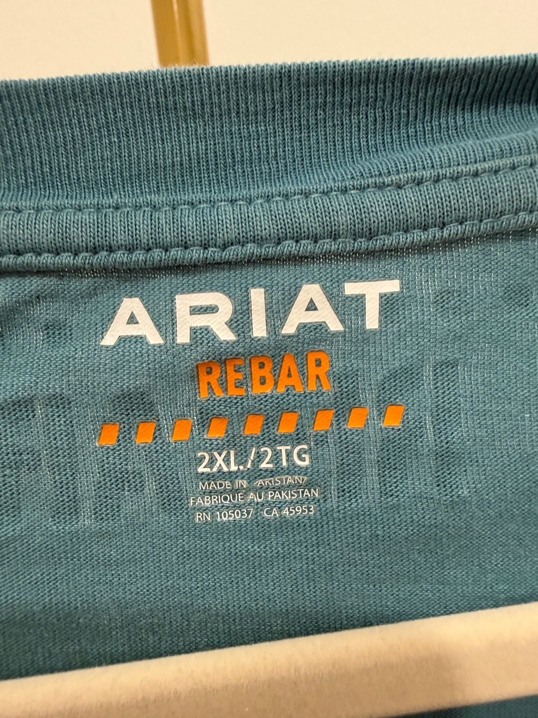 Ariat Men's Rebar Cotton Strong Long Sleeve T-Shirt Size 2XL 7