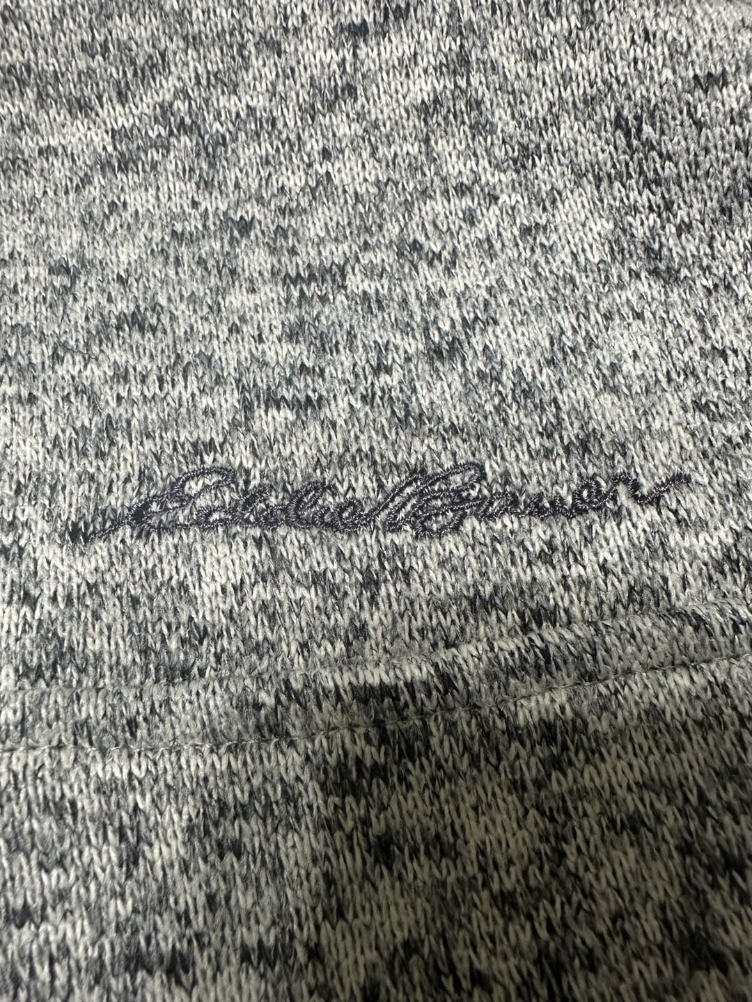 Eddie Bauer Mens 2XL Radiator Fleece Snap Mock Neck Pullover Gray Marled 7