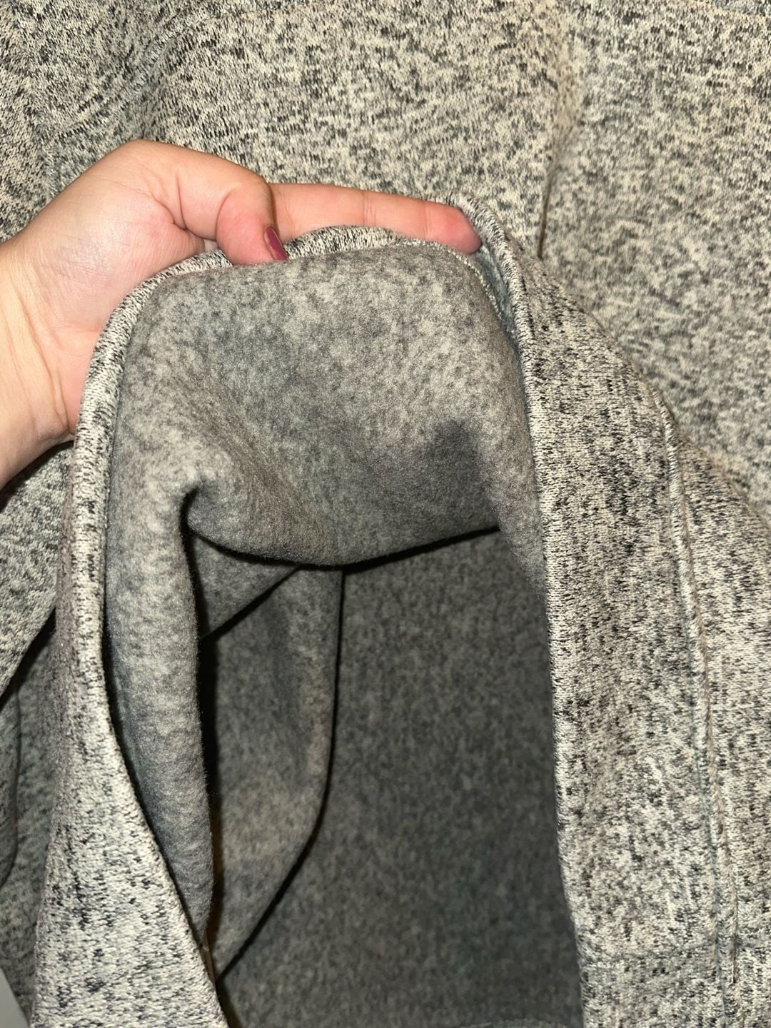 Eddie Bauer Mens 2XL Radiator Fleece Snap Mock Neck Pullover Gray Marled 10