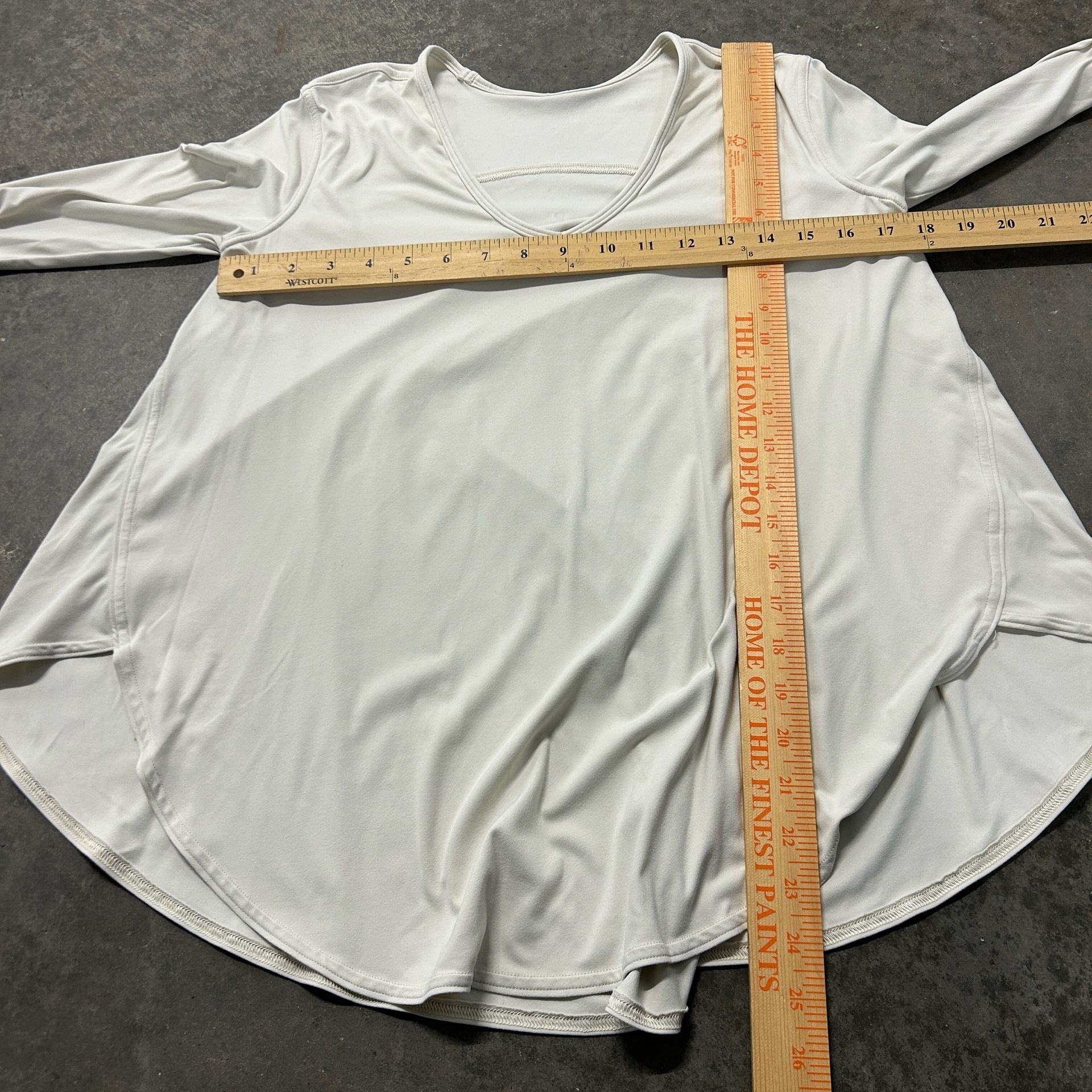 Lululemon Back in Action V-Neck Long Sleeve Shirt White 5
