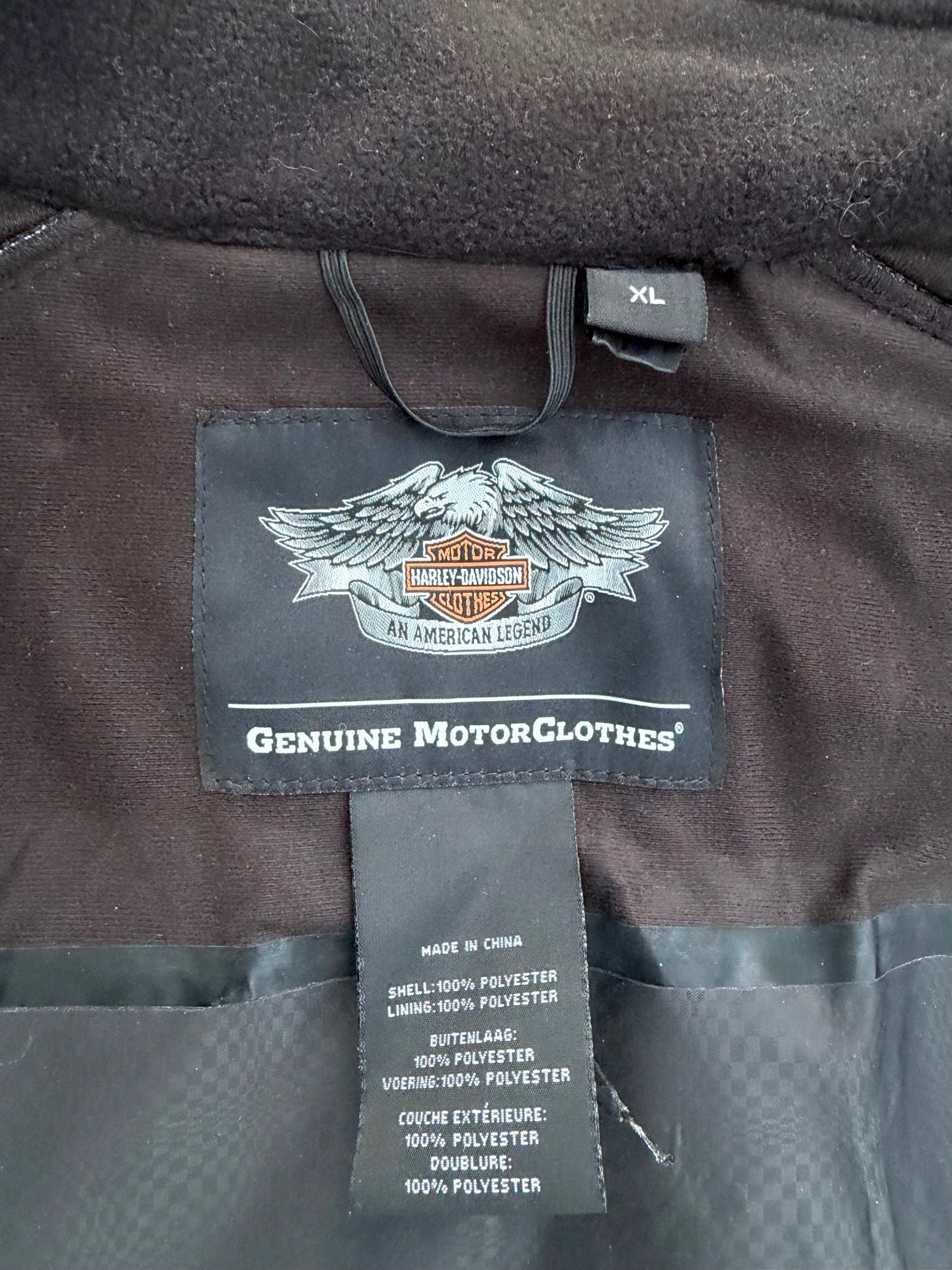 Harley-Davidson Black Soft Shell Motorcycle Riding Jacket with Pink Lettering 8