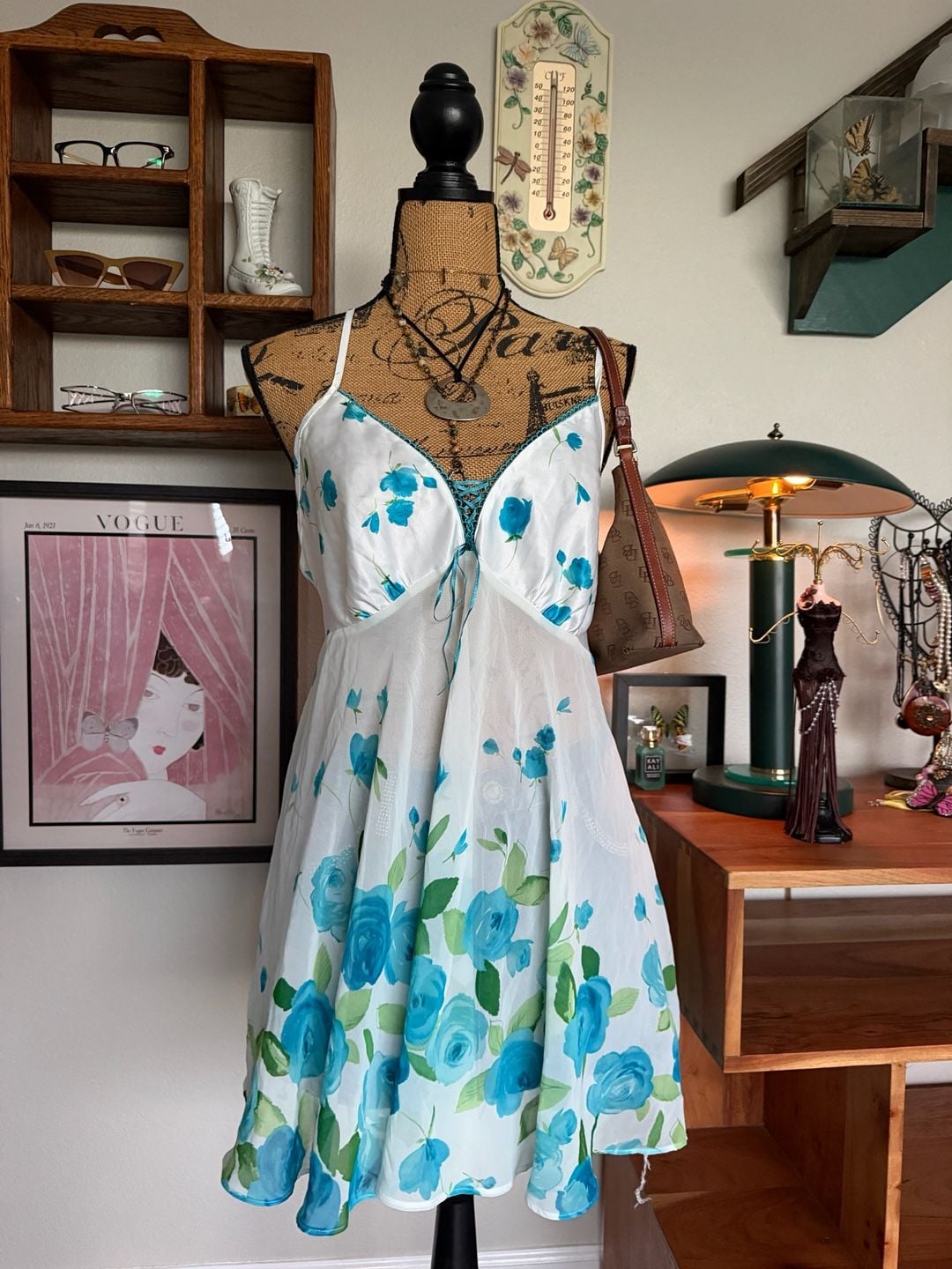 Fairycore babydoll floral Whimsical Slip 2