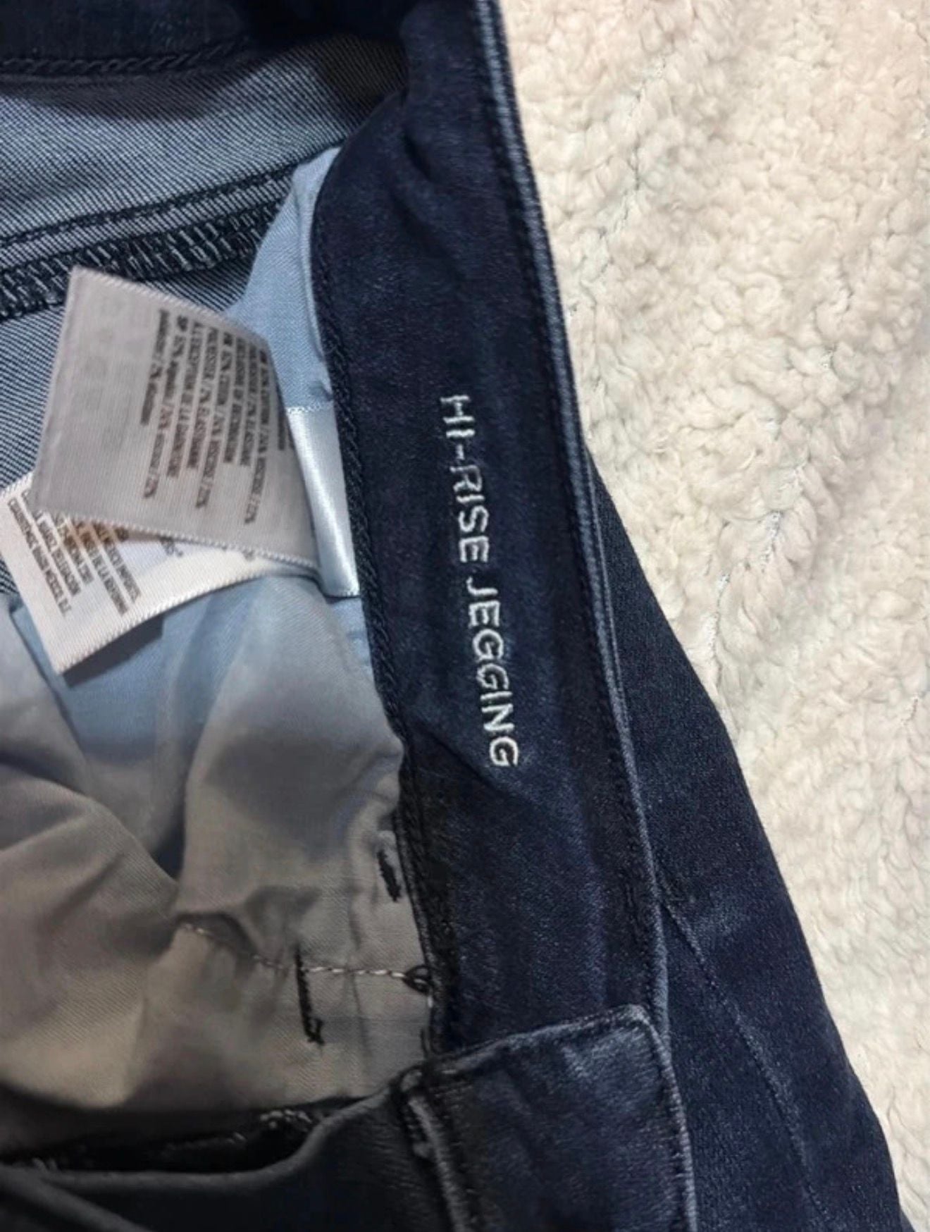 American Eagle Outfitters Hi-Rise Jegging Super Super Stretch Dark Wash Jeans Women's 12 Regular 5