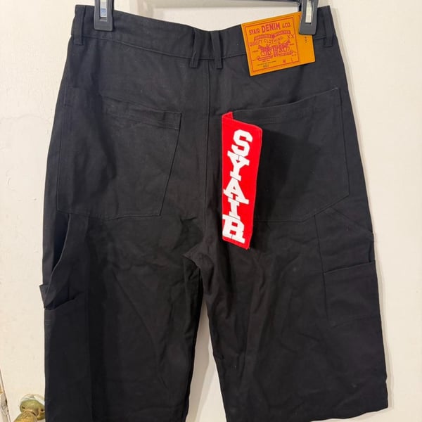 SYAIR DENIM & CO. Black Canvas Work Shorts