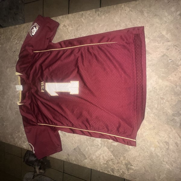 Florida State Seminoles #1 Football Jersey Garnet Y18-20 XL Adult Medium