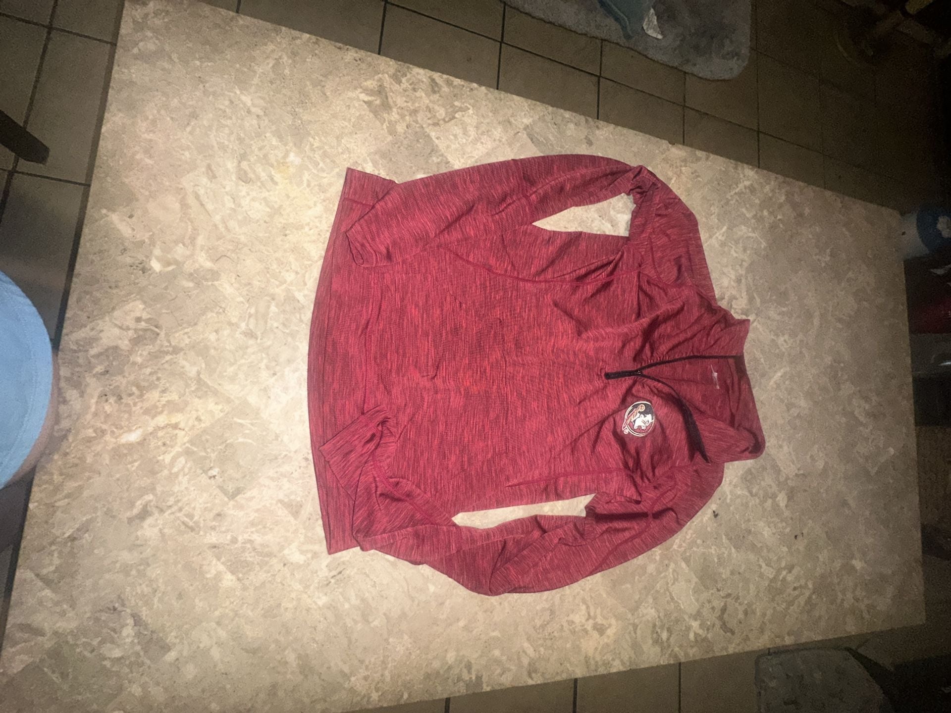 Florida State Seminoles Womens small Dri fit material 1/4 Zip Garnet Jacket 2
