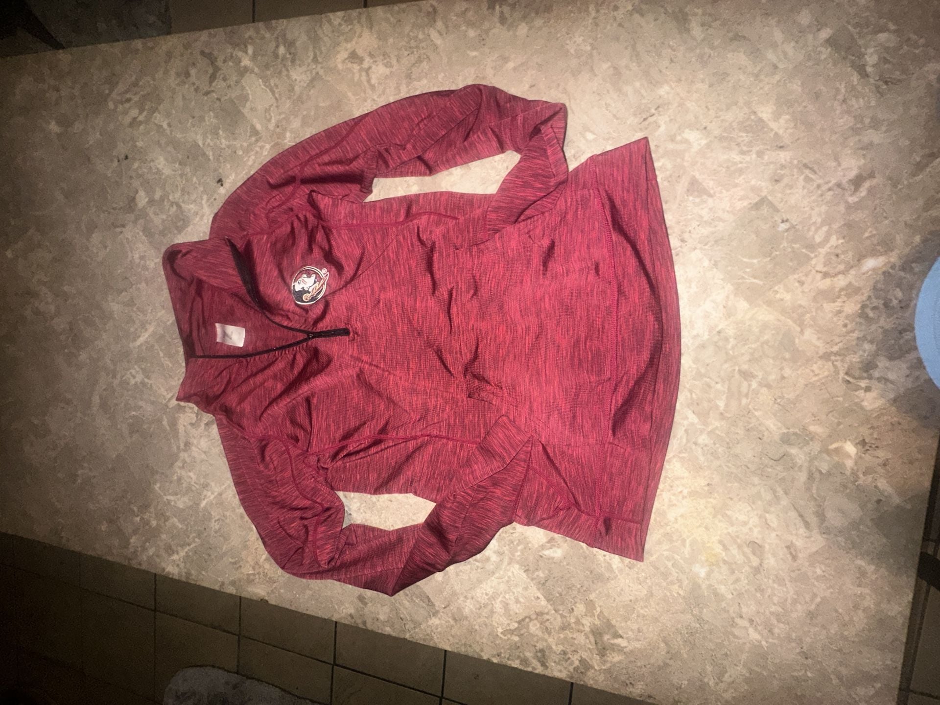 Florida State Seminoles Womens small Dri fit material 1/4 Zip Garnet Jacket 4