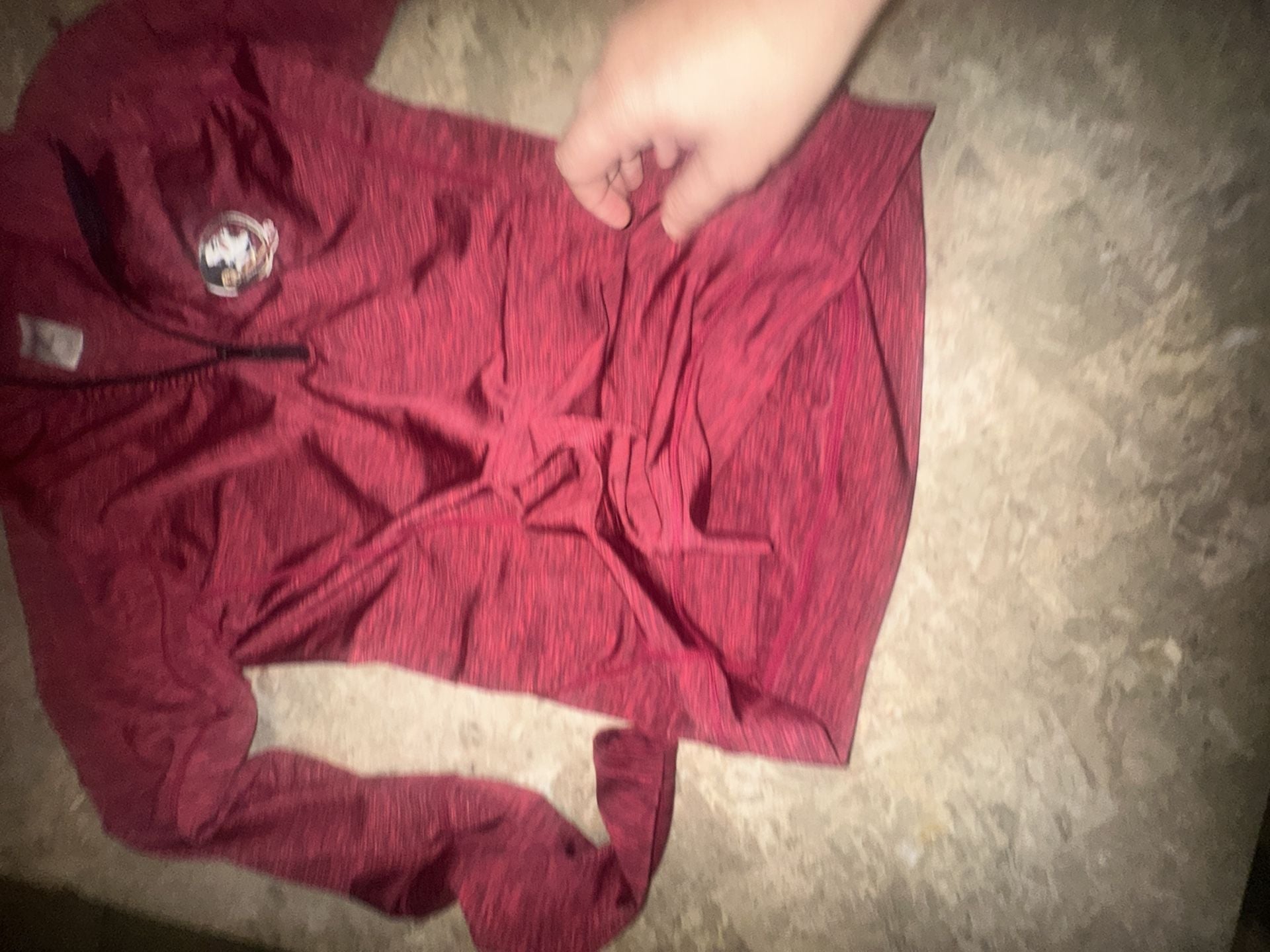 Florida State Seminoles Womens small Dri fit material 1/4 Zip Garnet Jacket 5