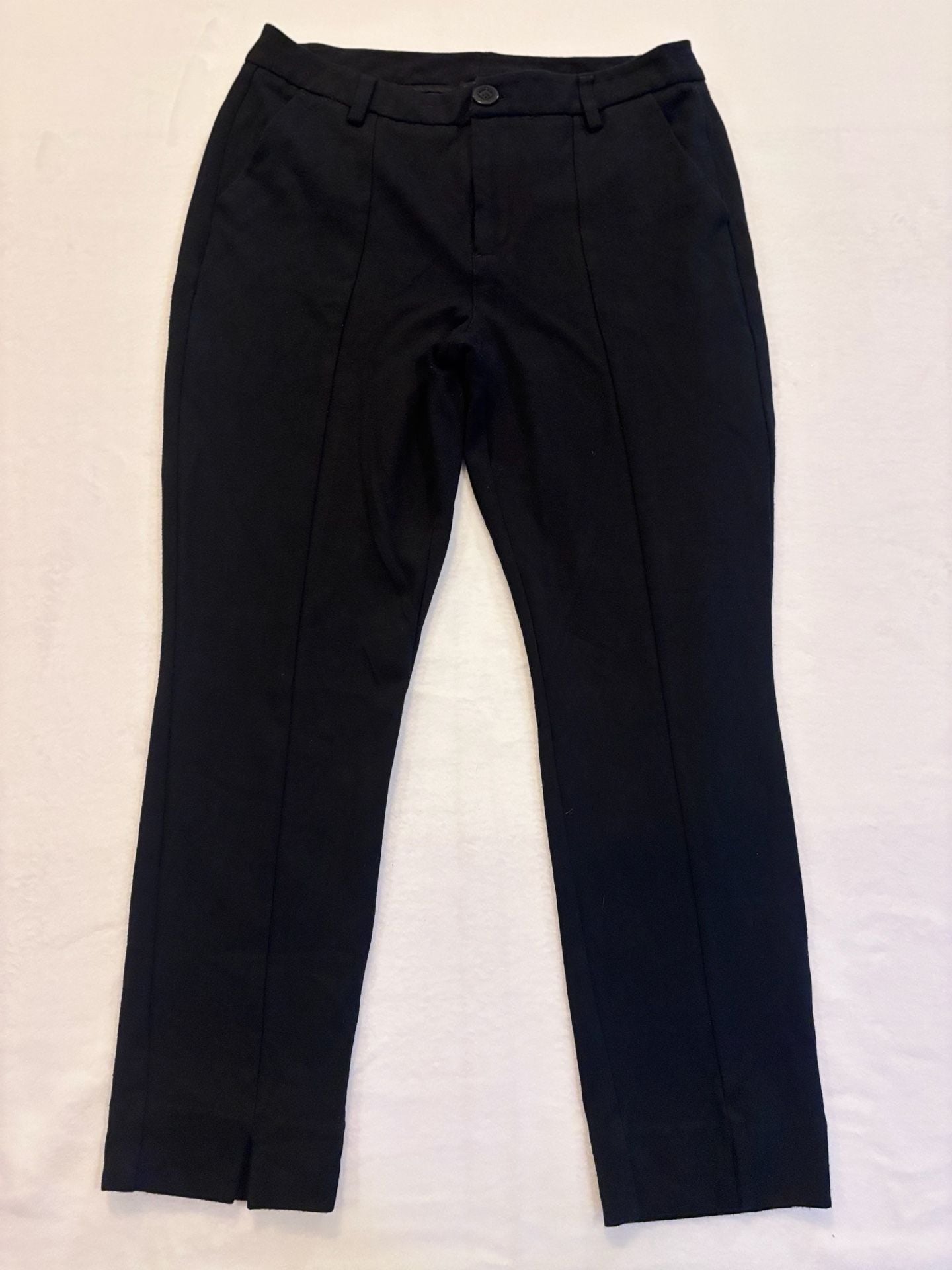 Cabi Black Pintuck Ankle Pants Size 8 2