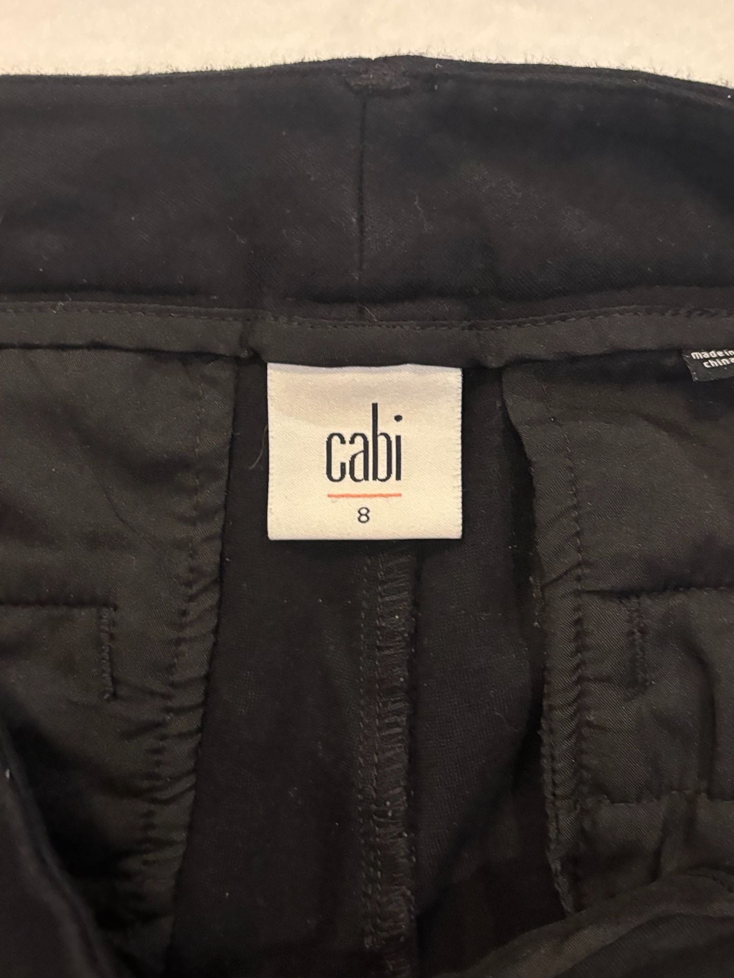 Cabi Black Pintuck Ankle Pants Size 8 7