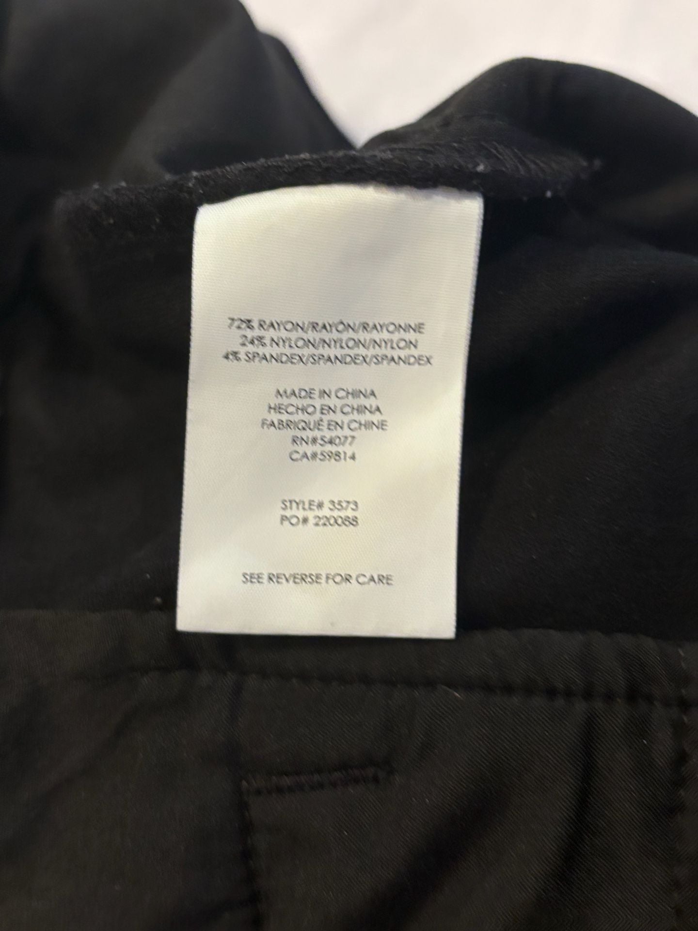 Cabi Black Pintuck Ankle Pants Size 8 8