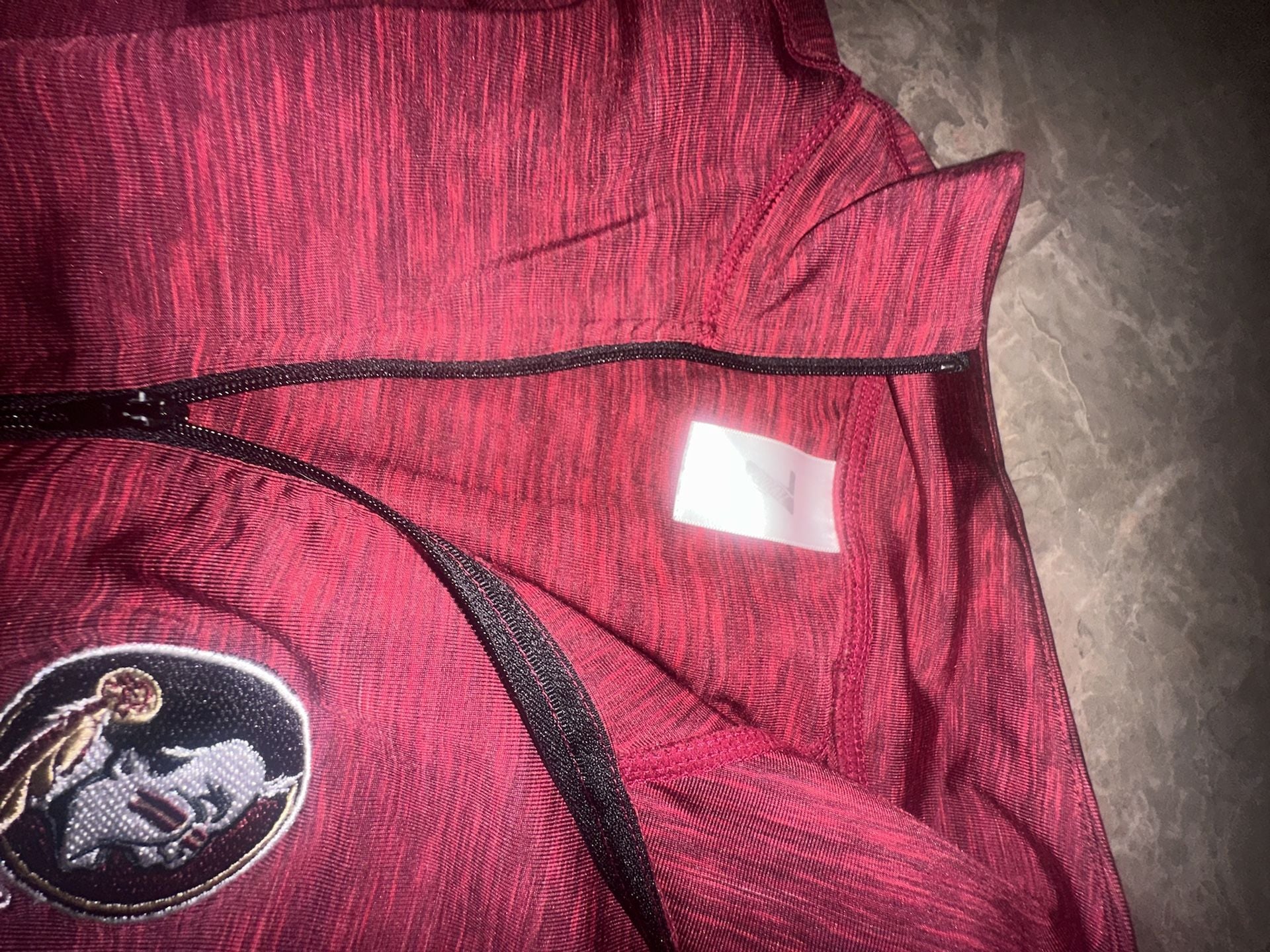 Florida State Seminoles Womens small Dri fit material 1/4 Zip Garnet Jacket 3